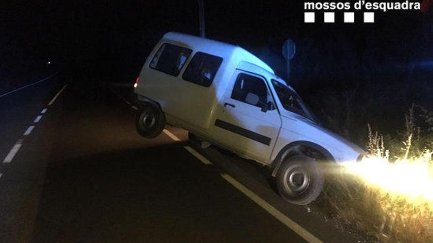 El vehicle estimabat a la carretera de Fortià.