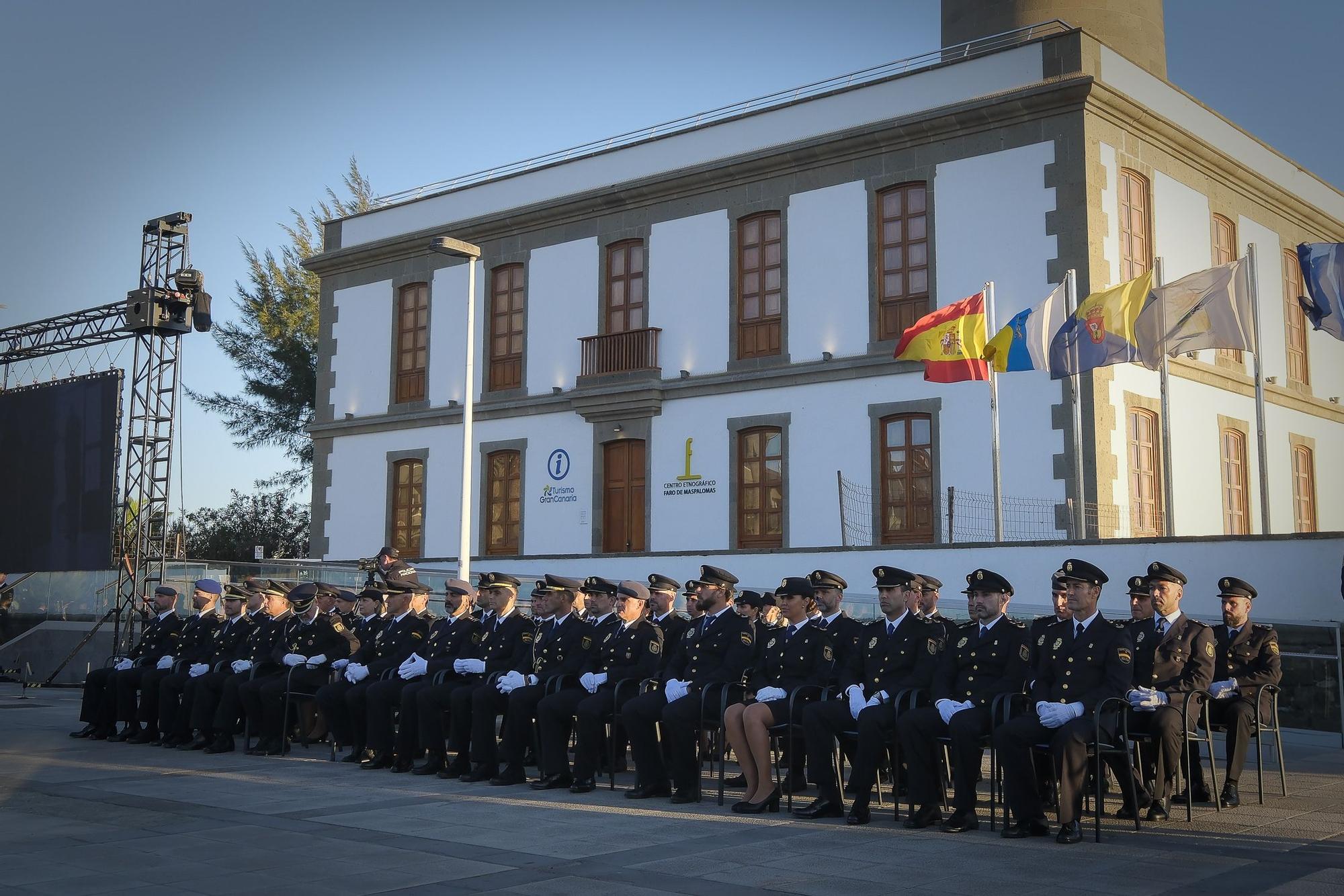 27-09-2024 SAN BARTOLOMÉ DE MASPALOMAS. Acto por el Día de la Policía Nacional, junto al Faro de Maspalomas  | 27/09/2024 | Fotógrafo: Andrés Cruz