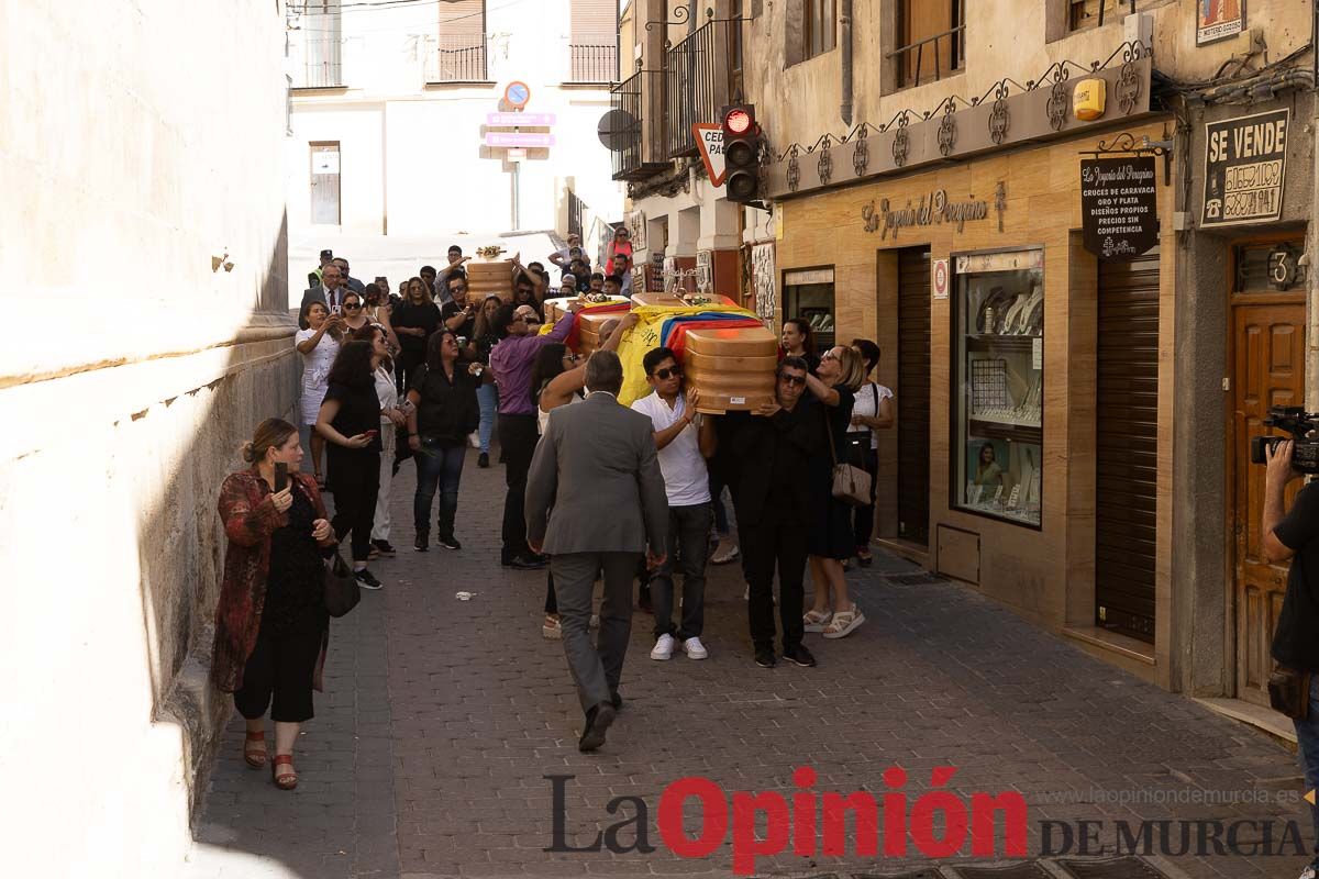 Imágenes del funeral en Caravaca de algunas de las víctimas del incendio en las discotecas de Murcia