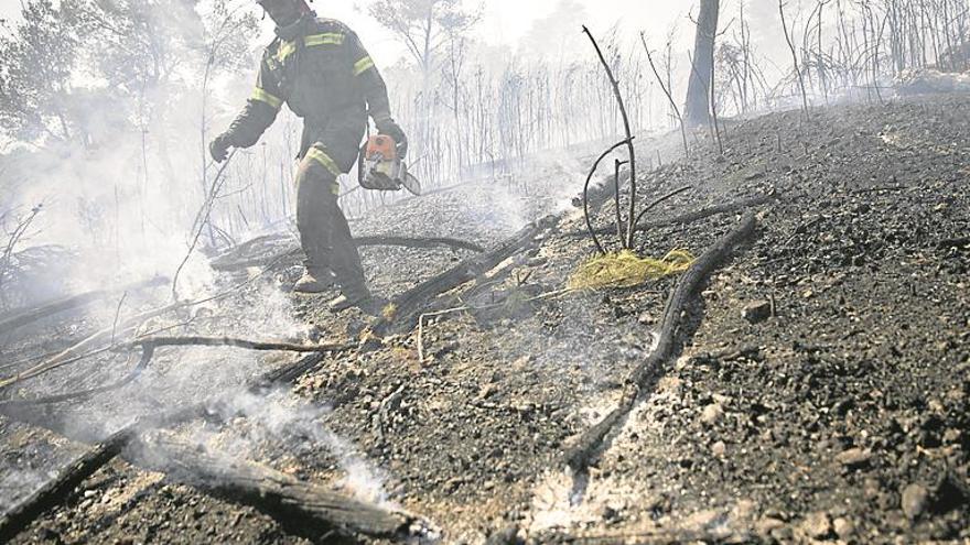 Controlan el fuego de la Calderona