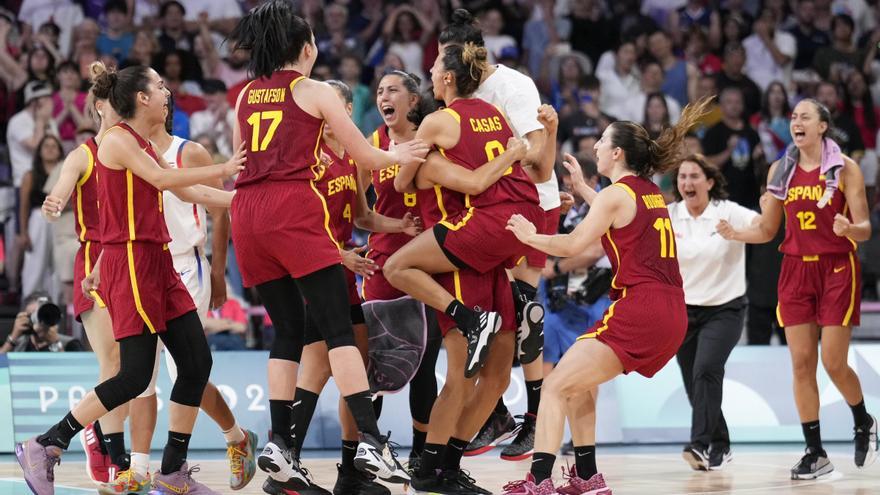 Baloncesto en los Juegos Olímpicos: Puerto Rico - España, en imágenes