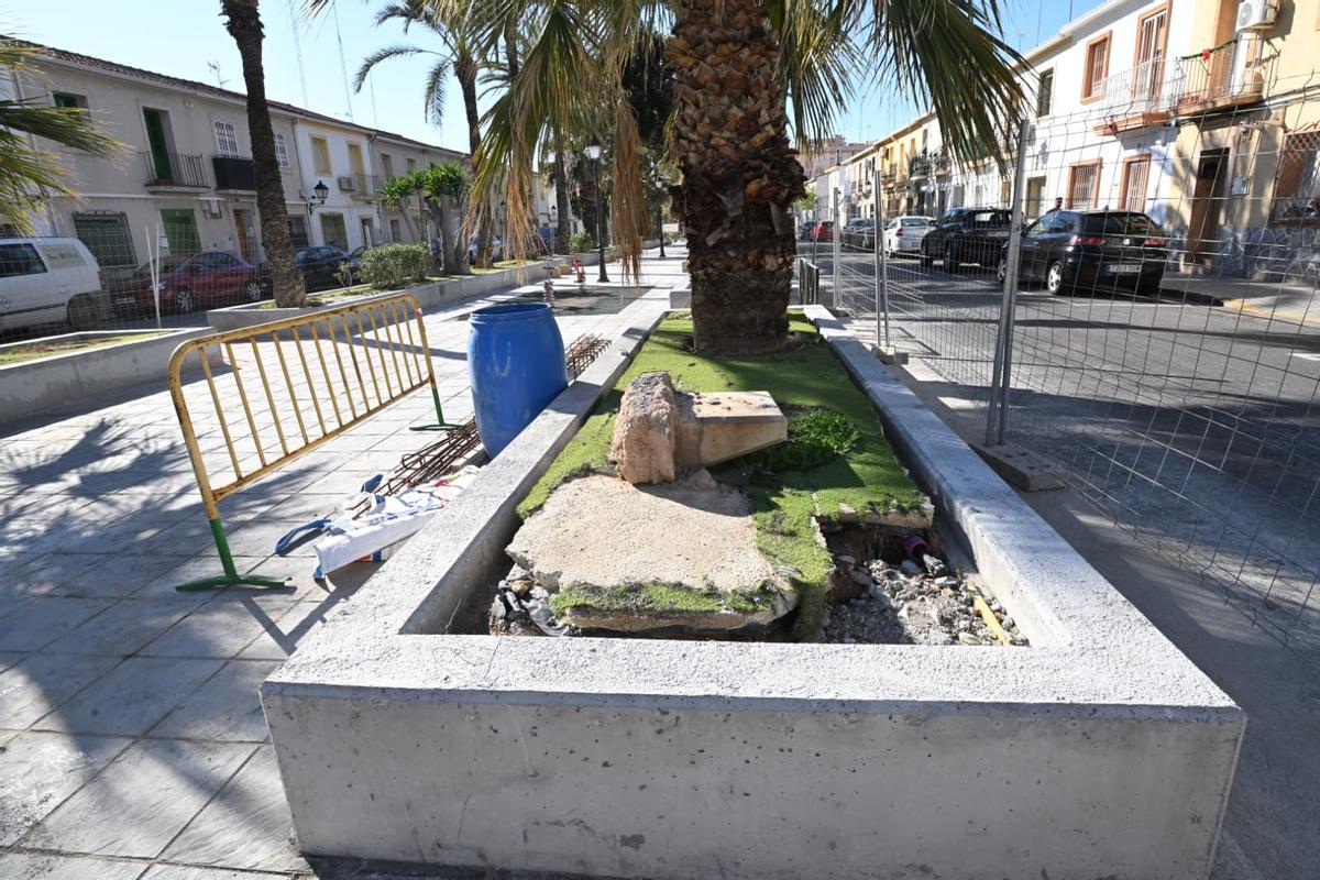 Los trabajos se han iniciado pero no llegan al 20 % de ejecución según los técnicos municipales de Elche