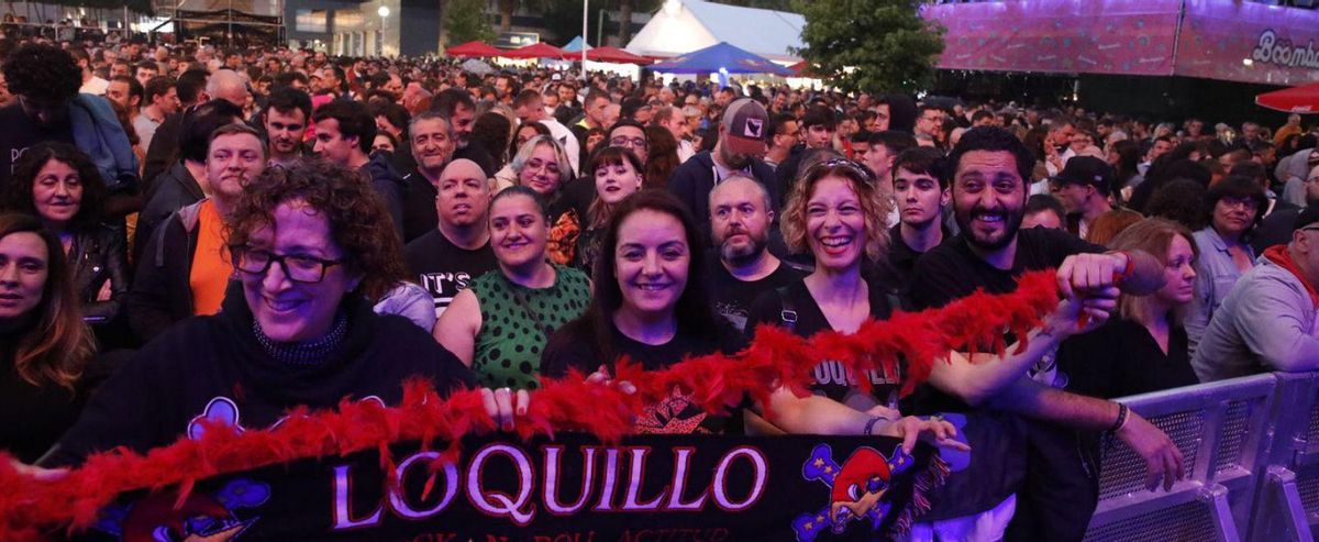 Rapsusklei, en primer término, con Pulmón Beatbox a los coros, ayer. | Á. G.