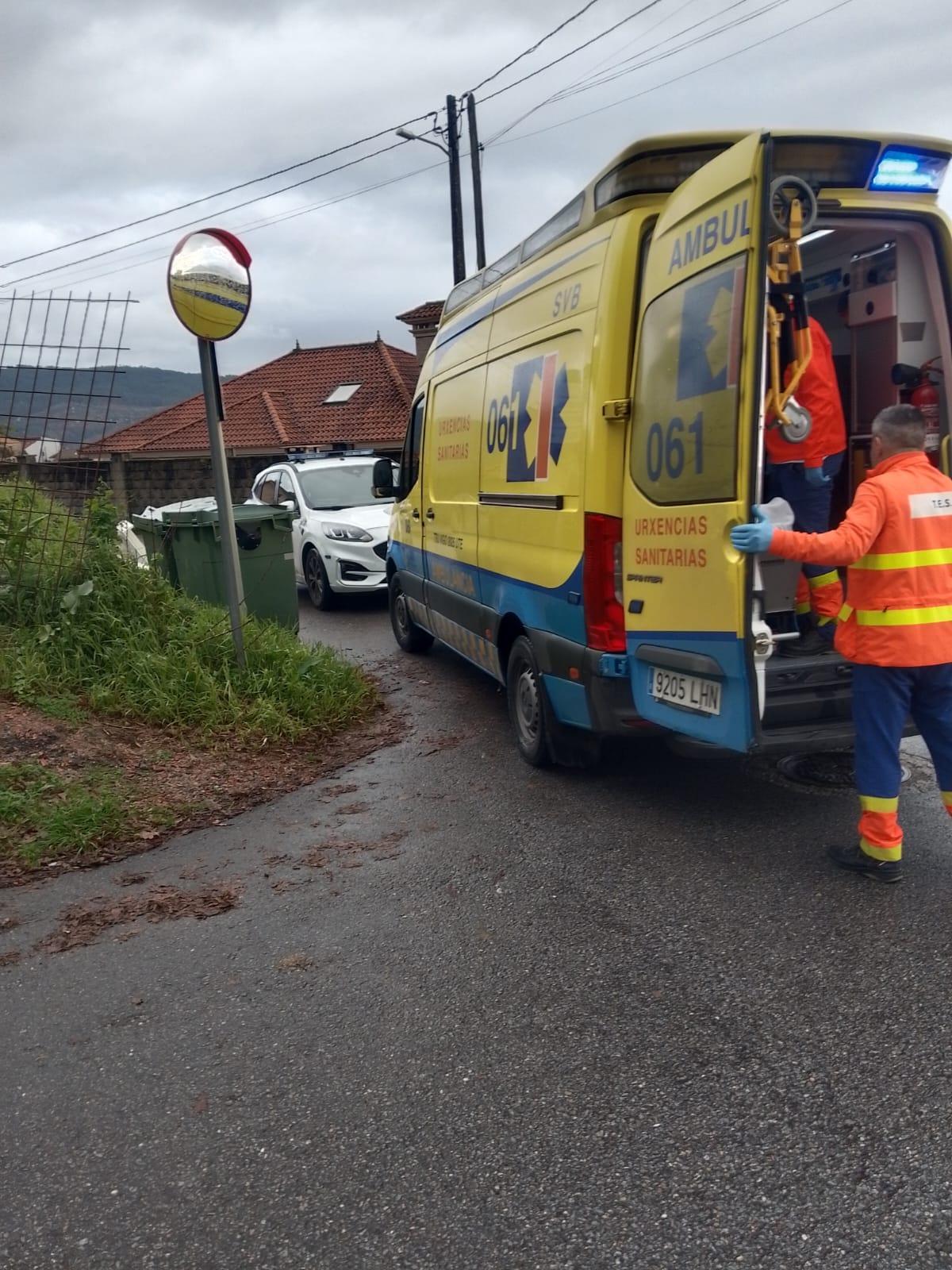 Las fuerzas de emergencia en el lugar del accidente.