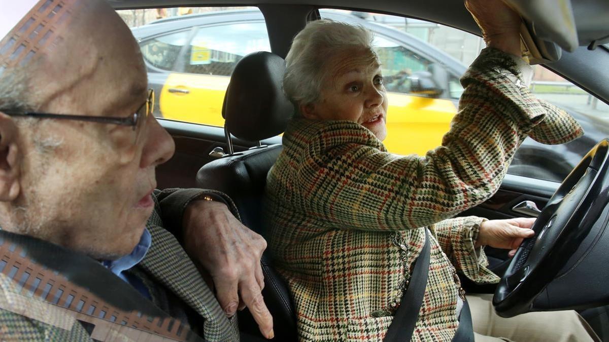 Fèlix Millet con su esposa, Marta Vallès.