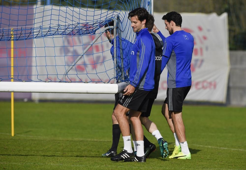 Entrenamiento del Real Oviedo.