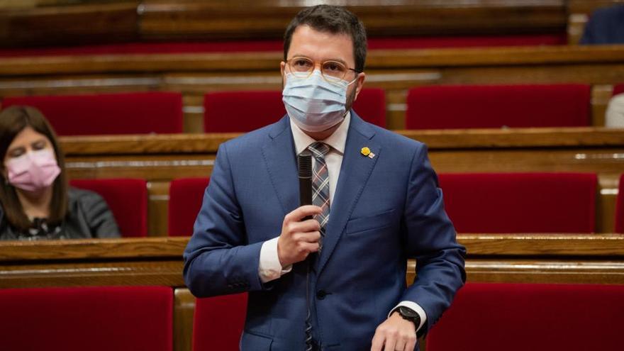 Pere Aragonès al Parlament de Catalunya