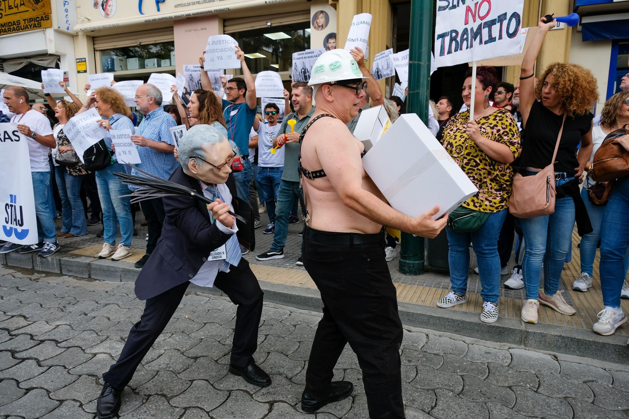 Manifestación del personal de justicia en Málaga, 9 de junio 2023