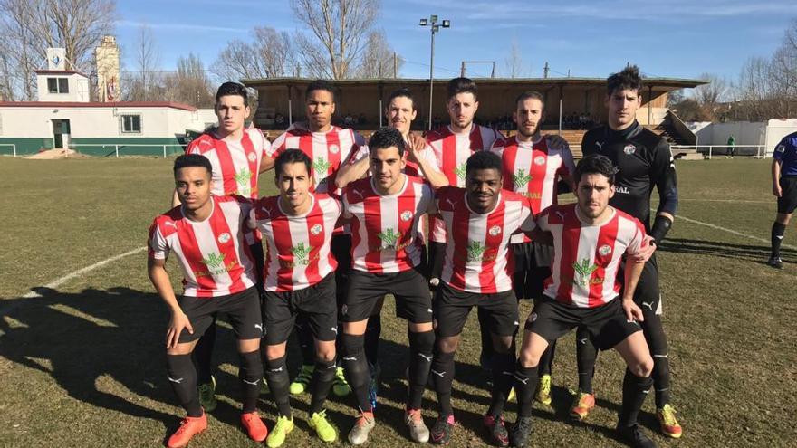 Once inicial del Zamora CF en Soria.