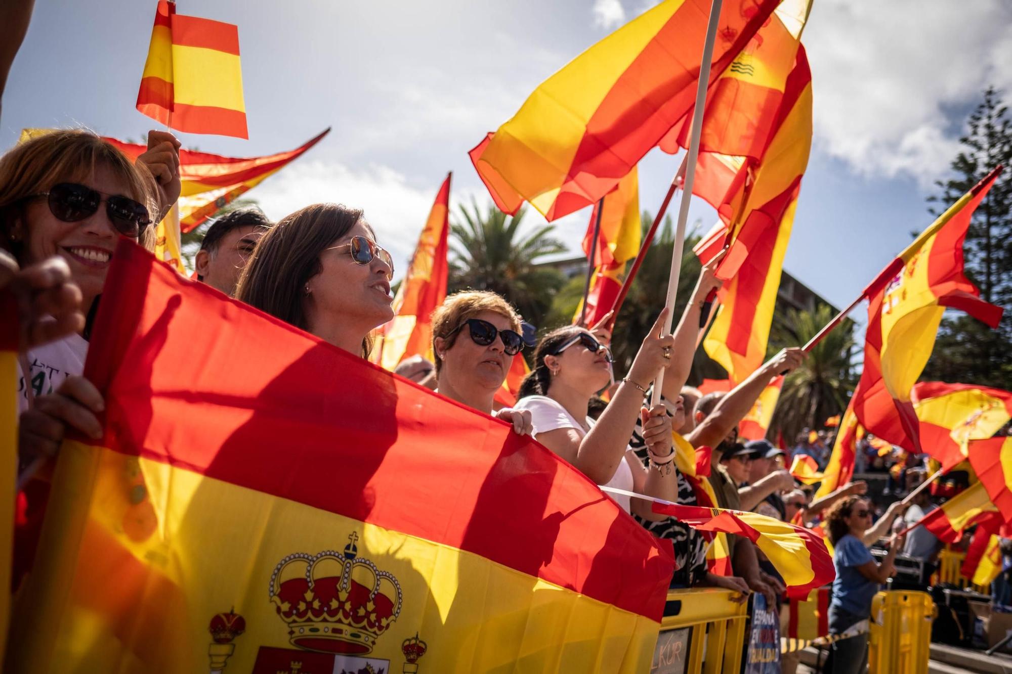 Manifestación contra la ley de amnistía en Santa Cruz de Tenerife