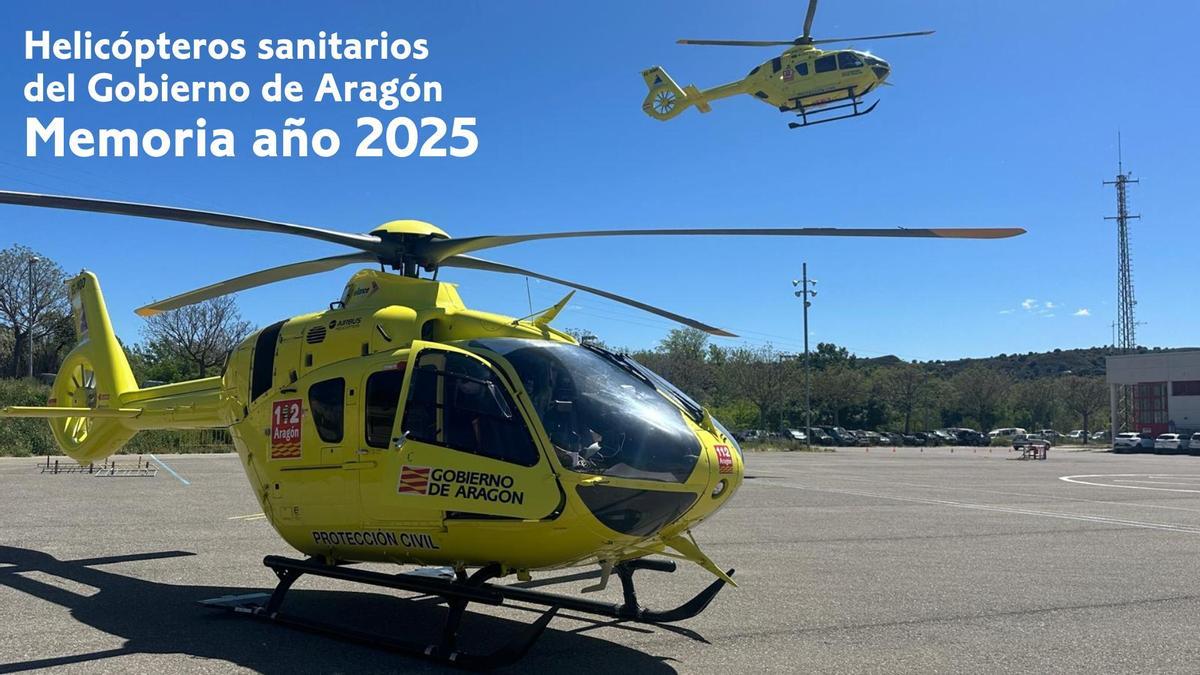 Imagen de archivo de un helicóptero medicalizado.