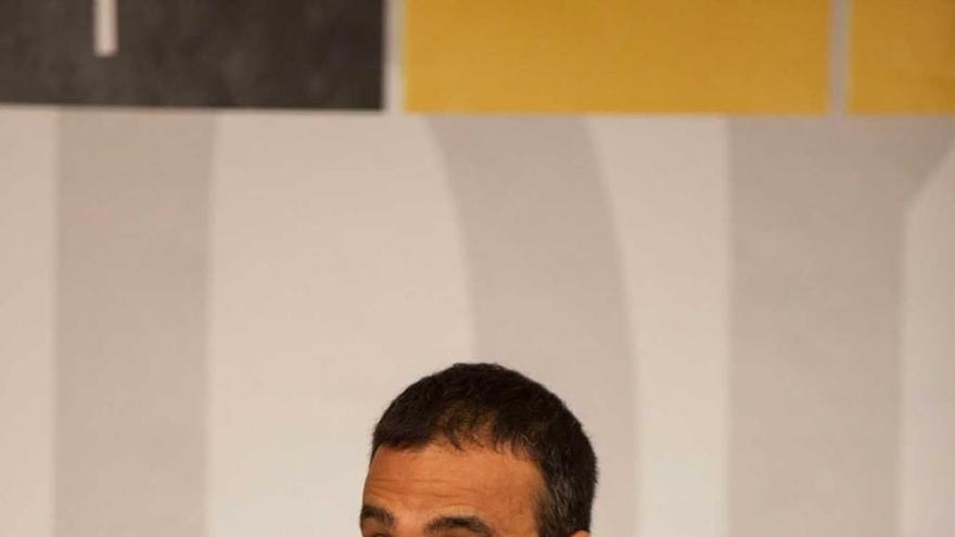 Andrés González Gómez, durante su conferencia.