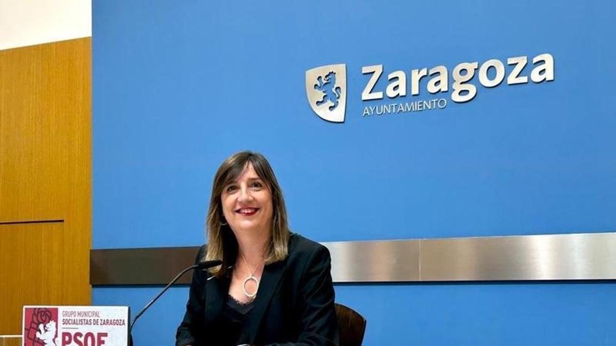 La portavoz municipal del PSOE Zaragoza, Lola Ranera.