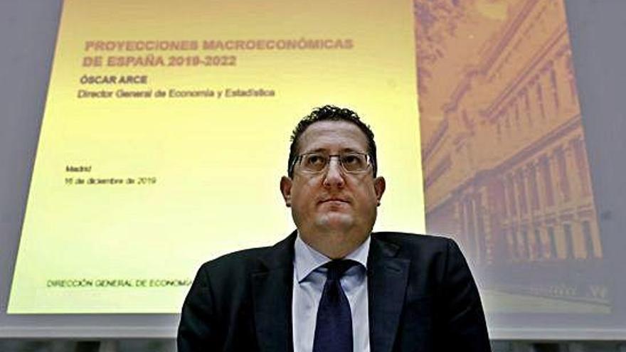 El director general de Economía y Estadística del Banco de España, Óscar Arce.
