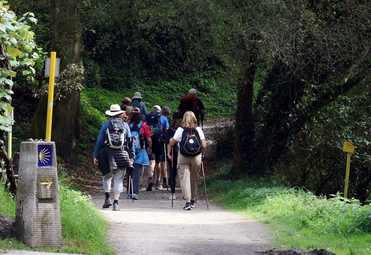 Peregrinos del Camino de Santiago.