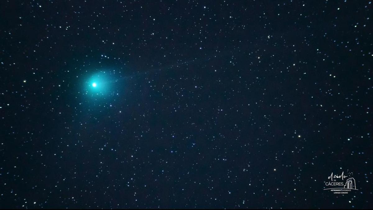 El cometa verde pasa por Cáceres