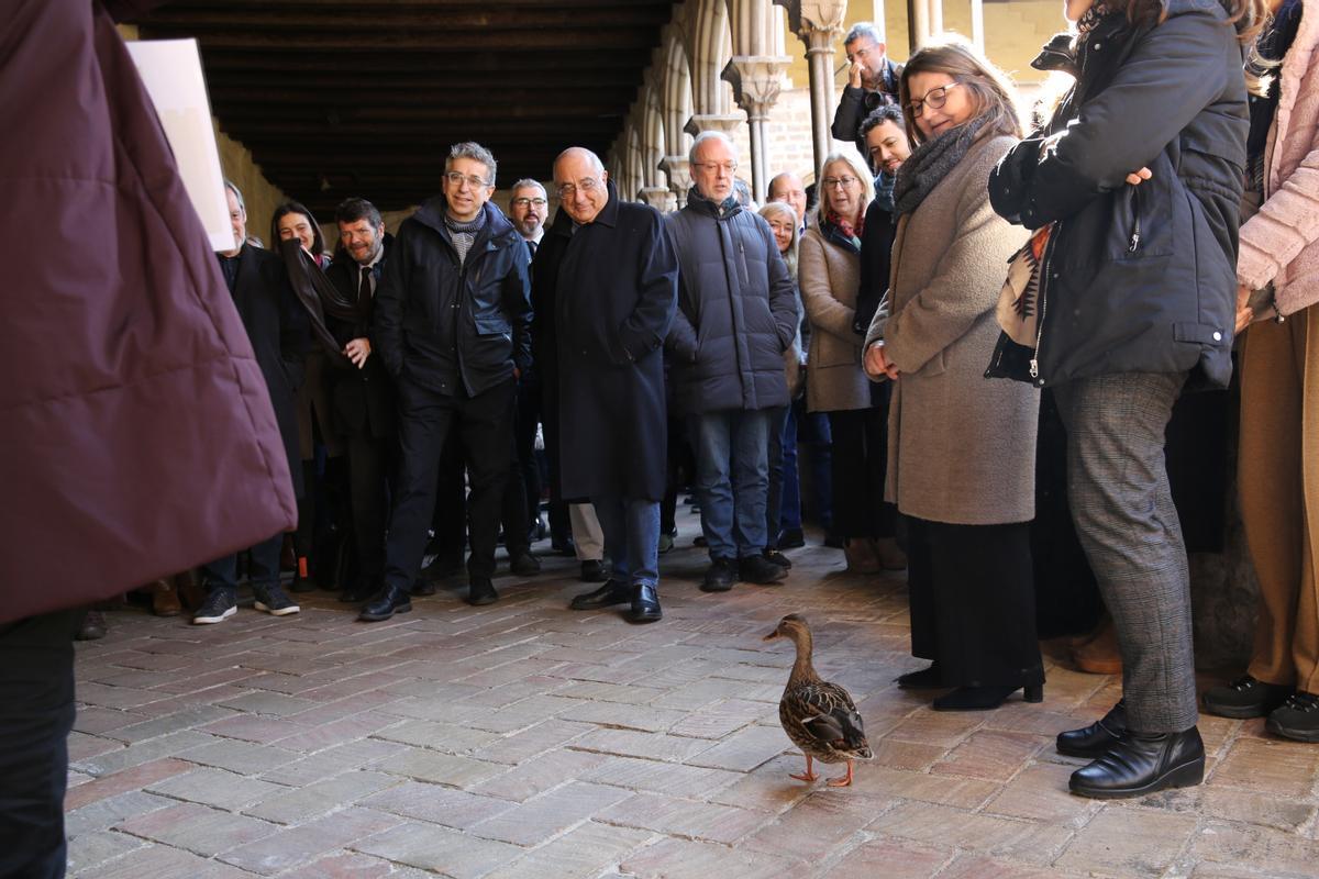 Tradicional visita de la Corporació Municipal a la Comunitat de Monges Clarisses al Reial Monestir de Santa María de Pedralbes