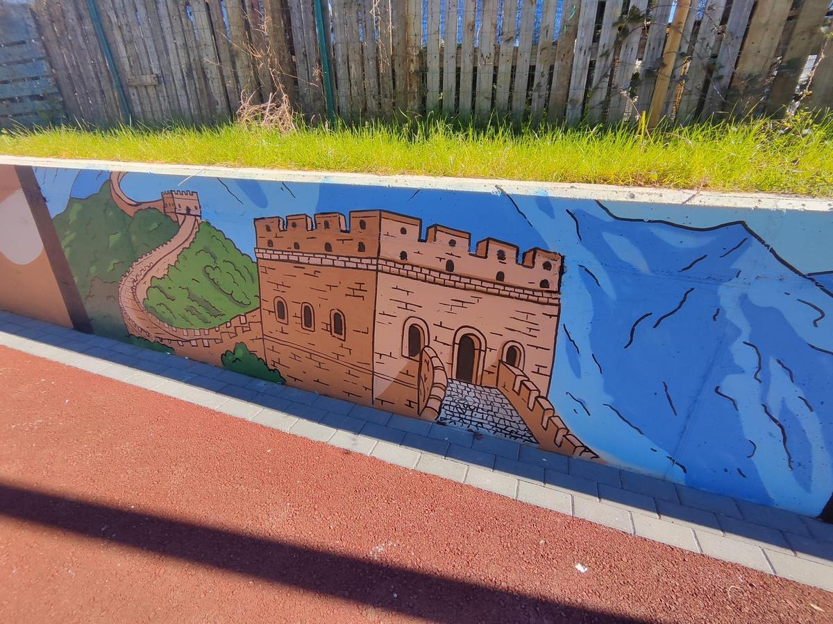 Así es el grafiti más internacional de Siero