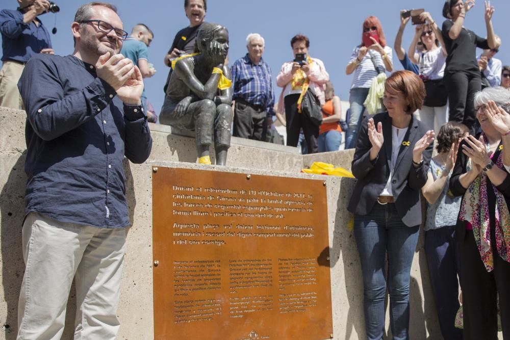 Inauguració de la plaça U d'Octubre de 2017 de Girona