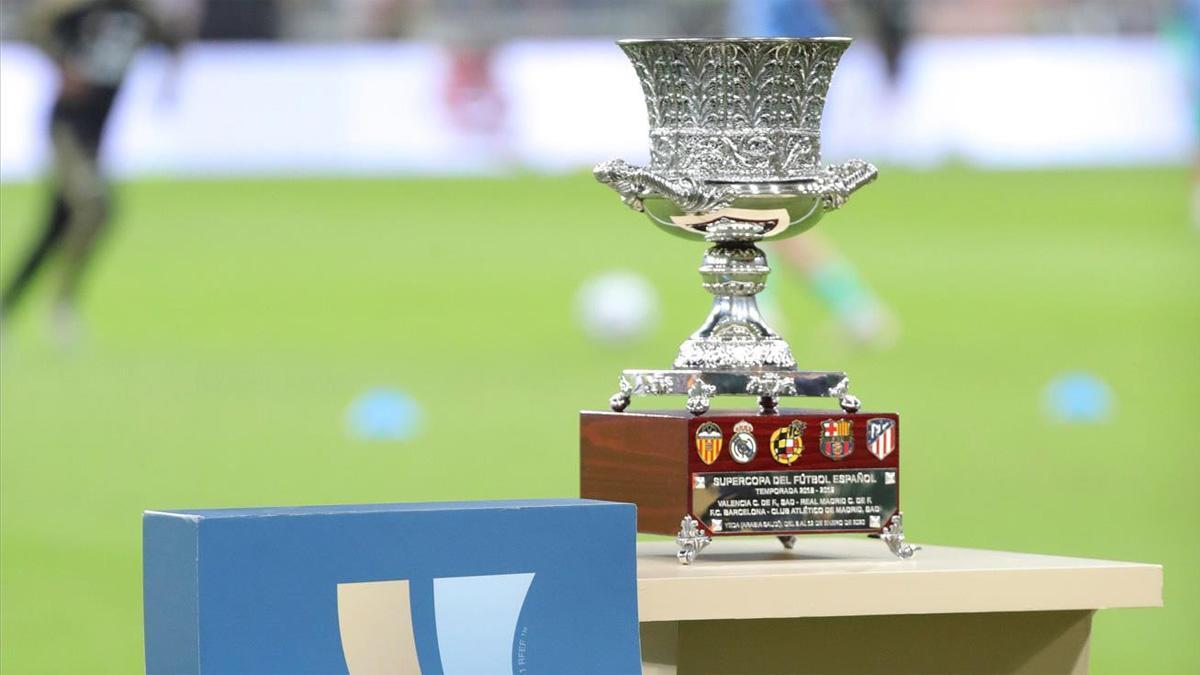 Imagen del trofeo de la Supercopa de España de 2020