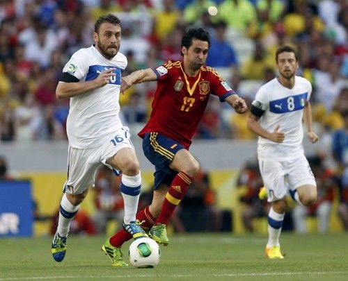 El partido entre España e Italia, en imágenes