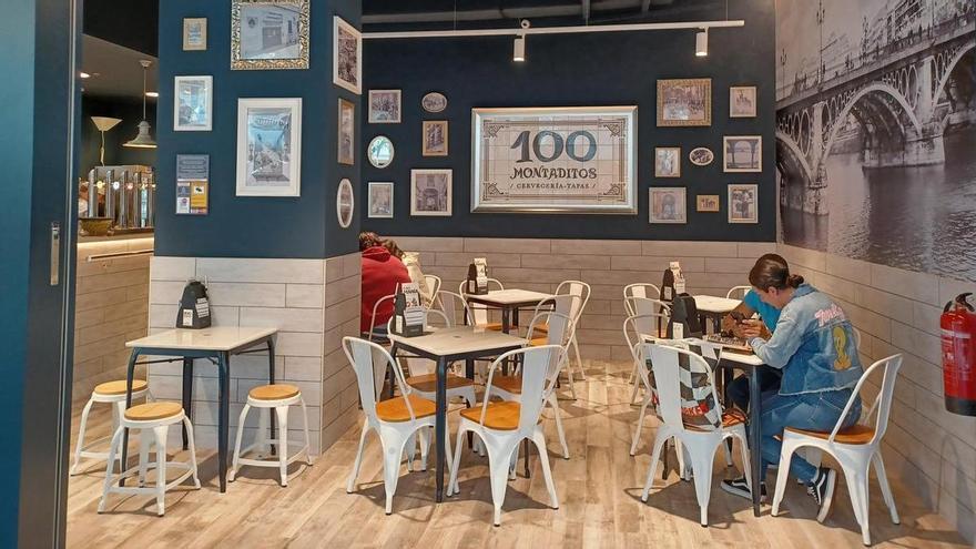 El local de 100 Montaditos en Marineda amplía su espacio