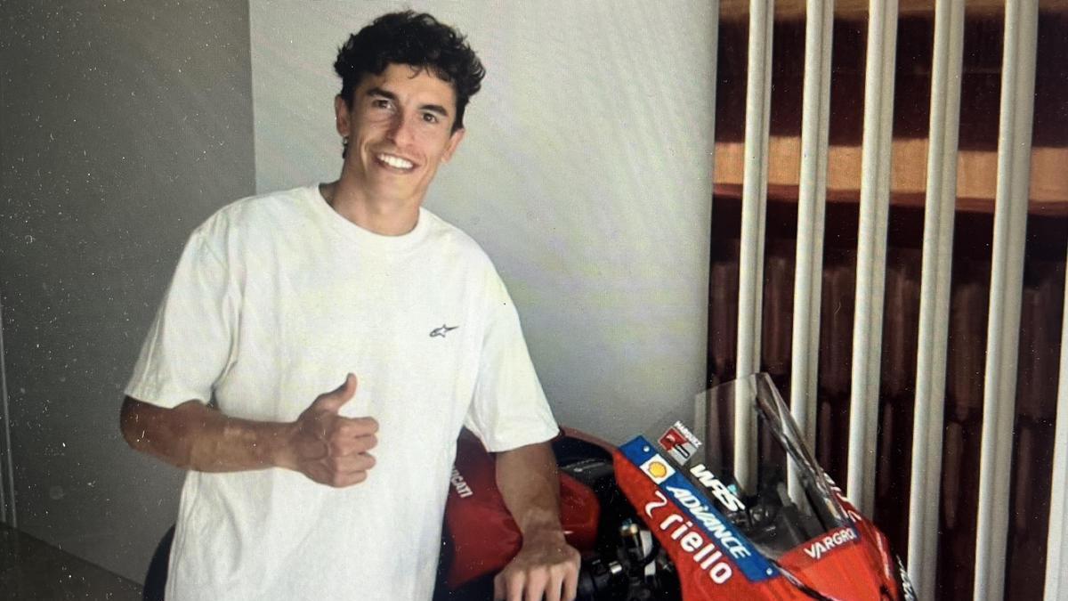Marc Márquez (Ducati), en el comunicado de hoy donde anuncia que vijará a Mugello (Italia).