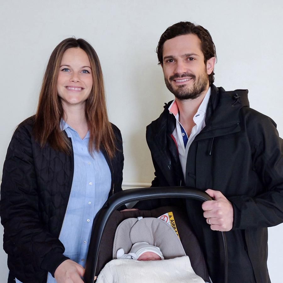 Carlos Felipe y Sofía de Suecia muestran a su primer hijo