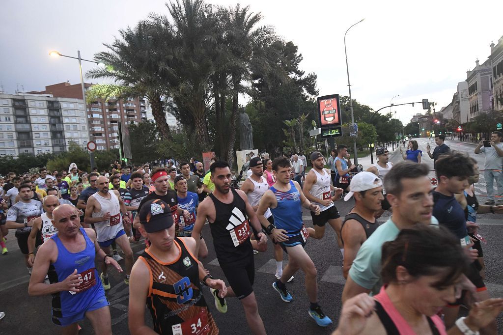 Carrera nocturna de Murcia, en imágenes