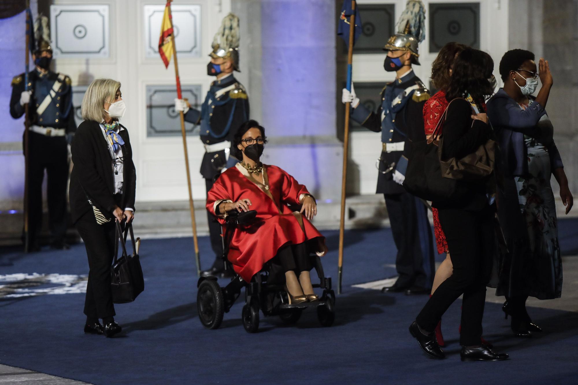 La salida del Camporamor tras la ceremonia de los Premios Princesa de Asturias