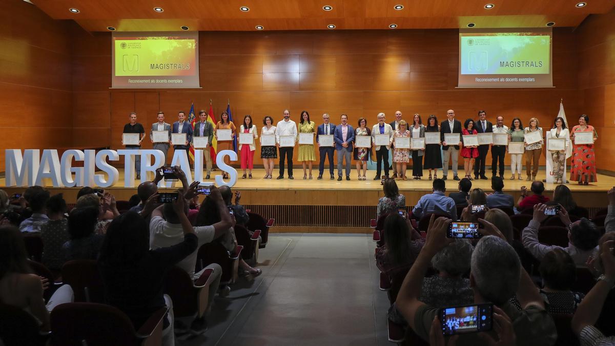 Acto de entrega de premios en la UPV