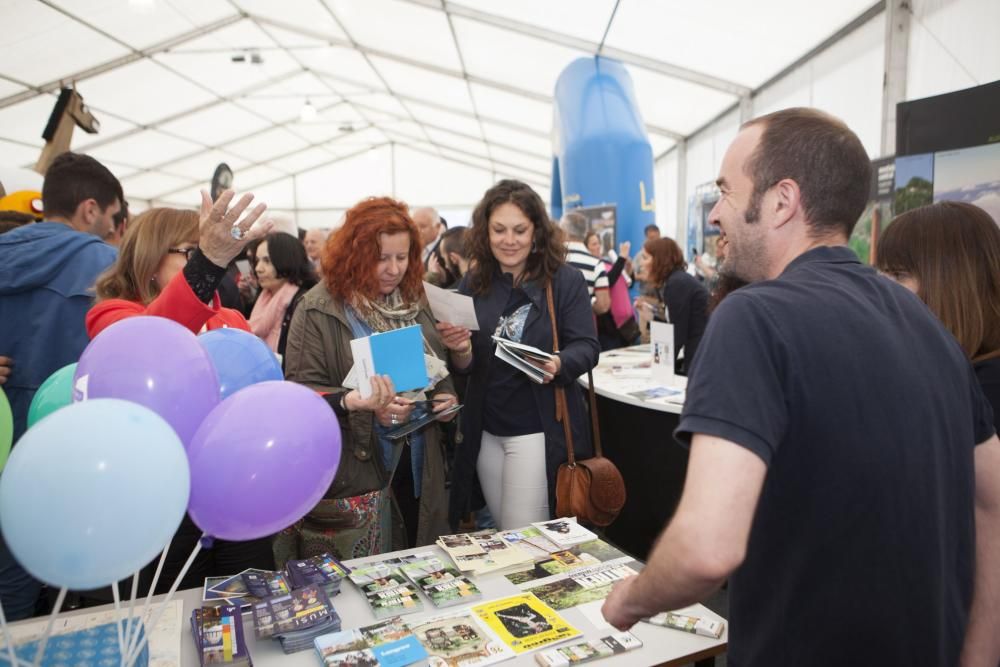 Inauguración de la feria de turismo minero en el pozo Sotón de Hunosa