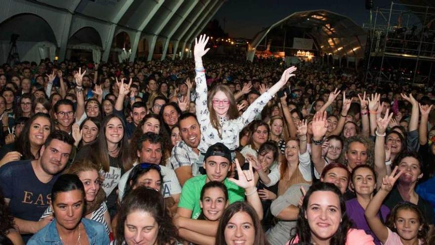 Asistentes al concierto de Melendi celebrado en las pasadas fiestas de San Mateo en La Ería.