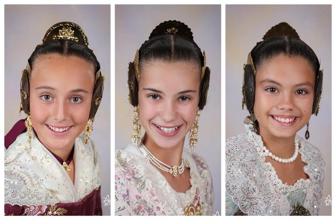 La imagen oficial de las candidatas a Fallera Mayor Infantil de València 2027