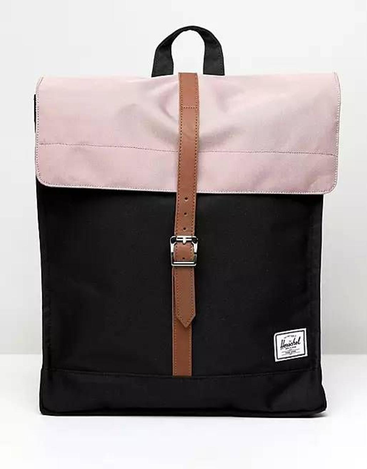 Mochila en negro y rosa y ceniza City exclusiva de Herschel Supply Co