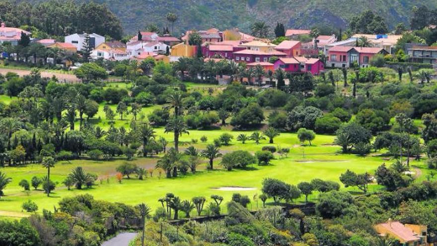Vista del campo de golf de Bandama, en el municipio de Santa Brígida.