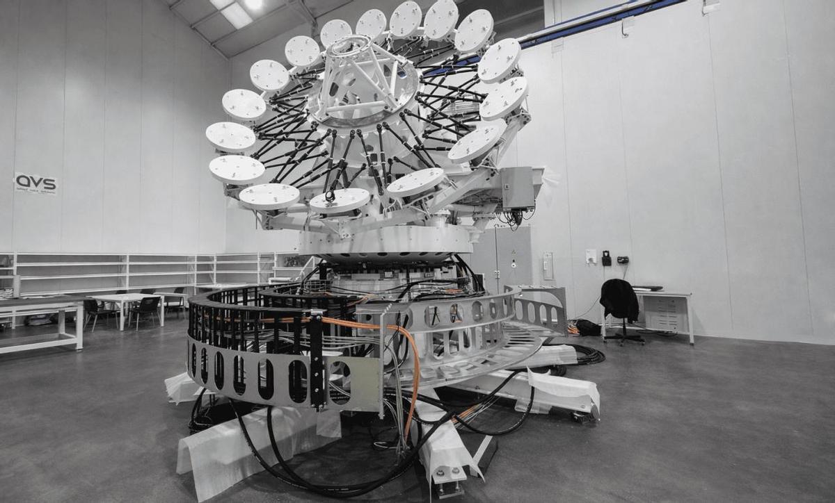 Estructura del telescopio SELF, que se instalará en Tenerife.