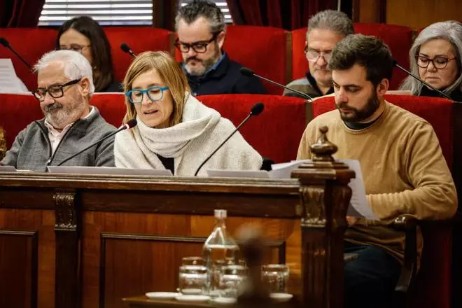 Imágenes del pleno de Alcoy