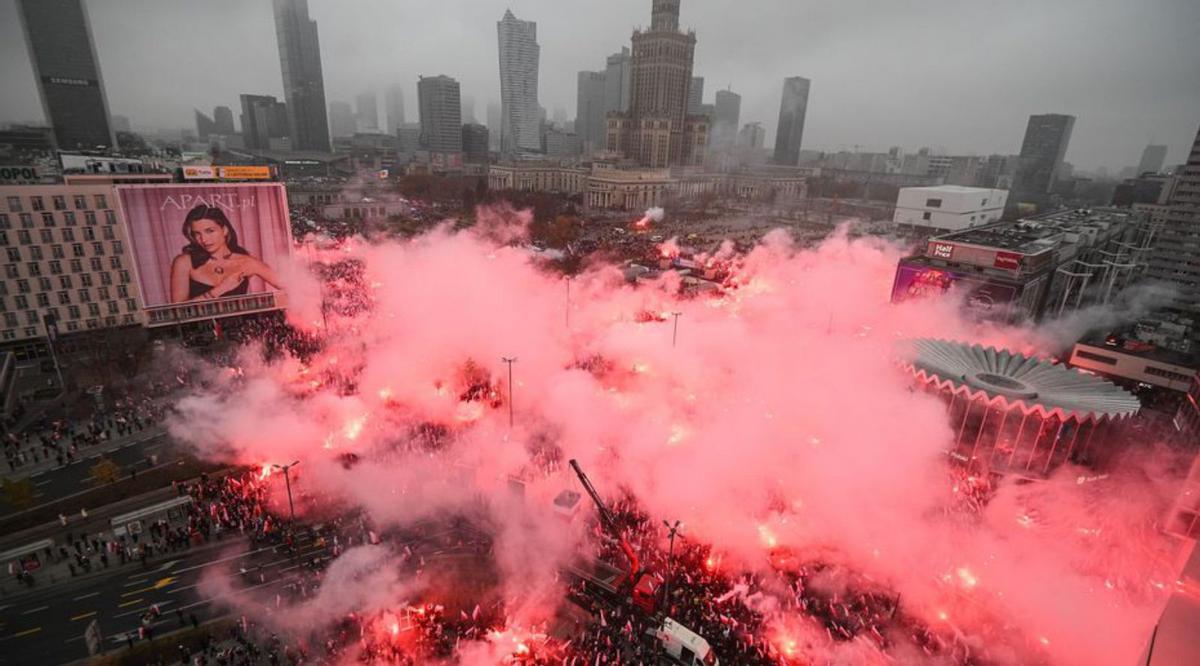 Els ultranacionalistes de Polònia exhibeixen força als carrers