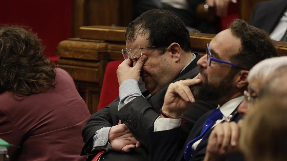 Joan Ignasi Elena, 'conseller' de Interior, en el Parlament