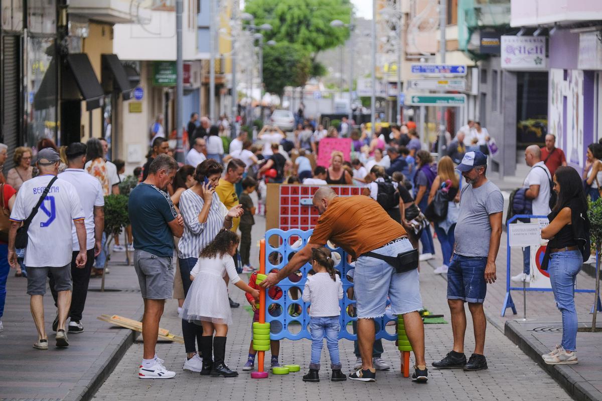 Las calles de Los Llanos se convirtieron en grandes ludotecas