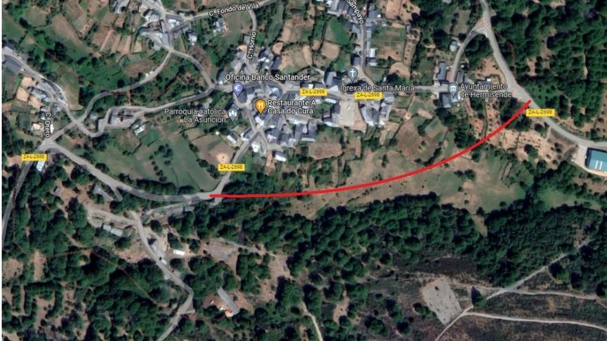 La Diputación de Zamora construirá una variante en la carretera de Hermisende a San Ciprián