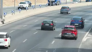 Autovía A-3 de Madrid en el arranque de operación salida de agosto