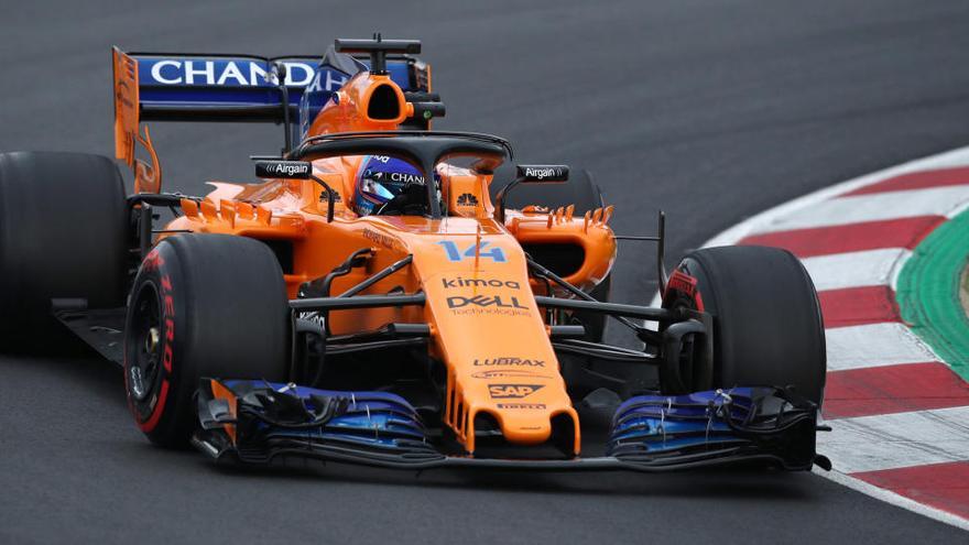 Fernando Alonso, en el circuito de Montmeló.