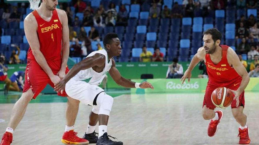 Partido entre la selección española y Nigeria durante las Olimpiadas de Río de Janeiro.