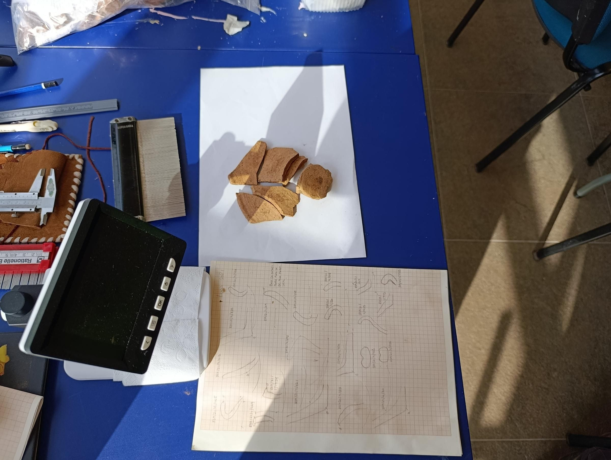 Así se trabaja en el laboratorio de "Lucus Asturum" en Villabona