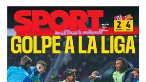 Esta es la portada de SPORT de hoy lunes, 17 de marzo de 2025