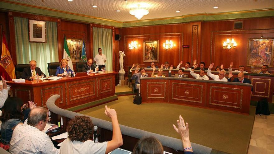 Imagen de un pleno anterior en el Ayuntamiento de Marbella.