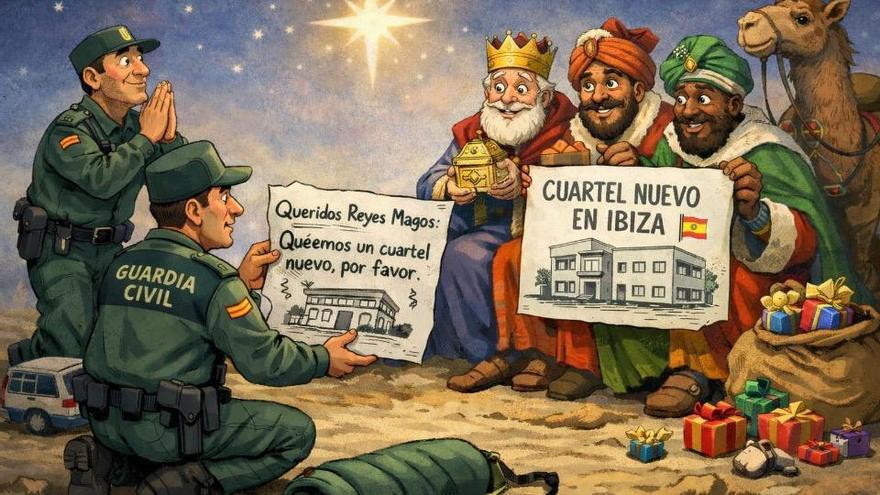 La reivindicativa carta a los Reyes Magos de los guardias civiles de Ibiza