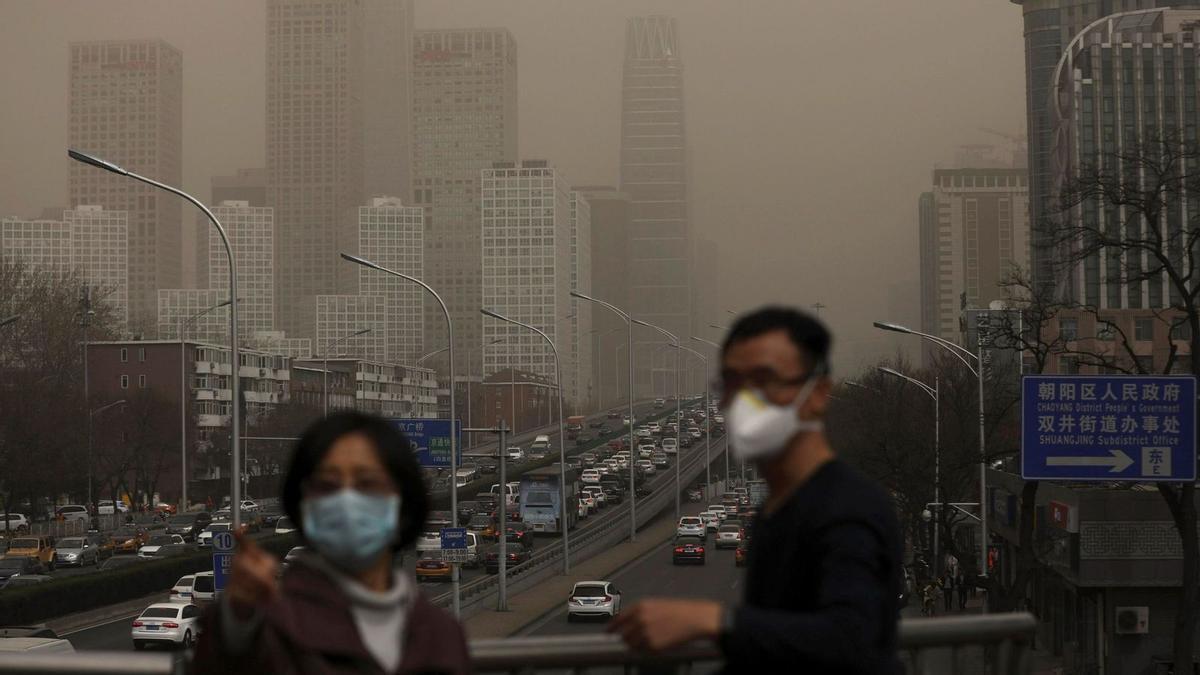 Contaminación en Pekín (China).